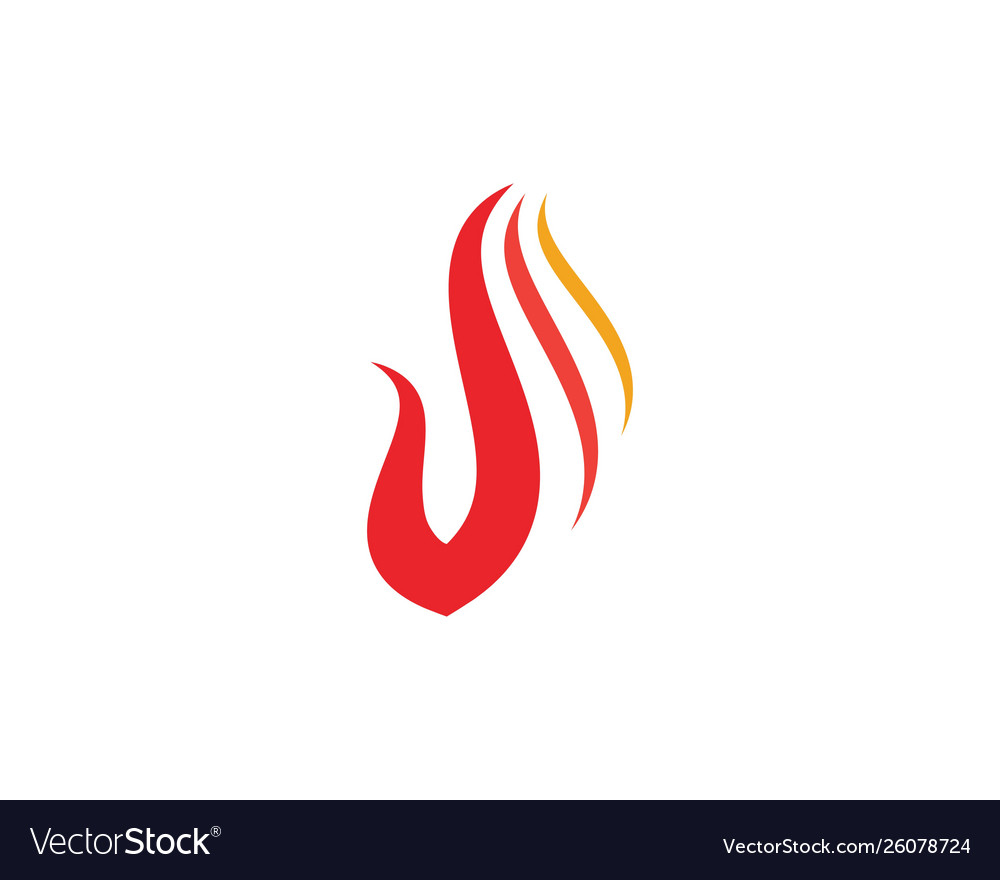 Flame icon fire design