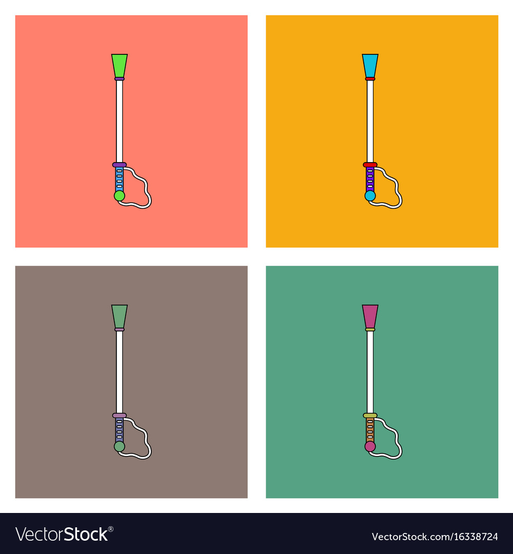 Flat icon design collection sex toy stick