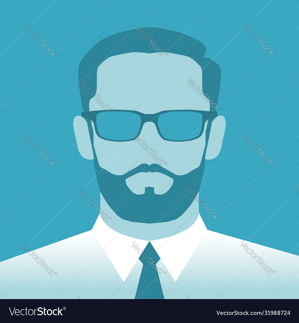 Man profile vector image Man profile
