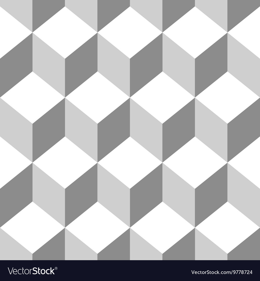 Seamless pattern cube art