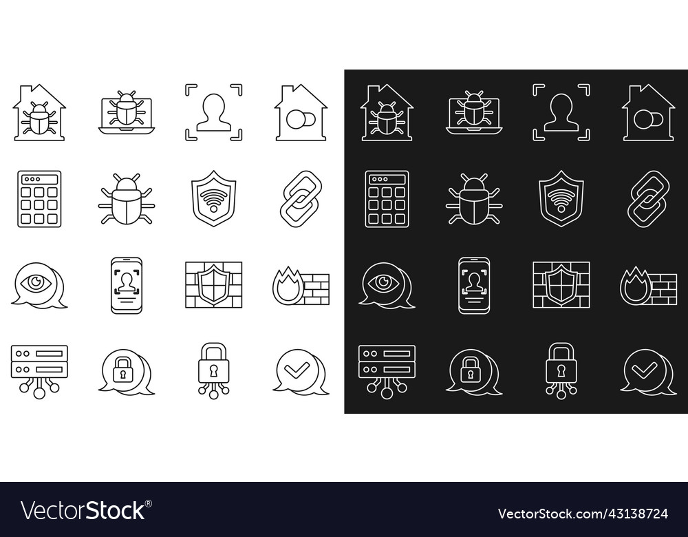 Set line check mark in speech bubble firewall
