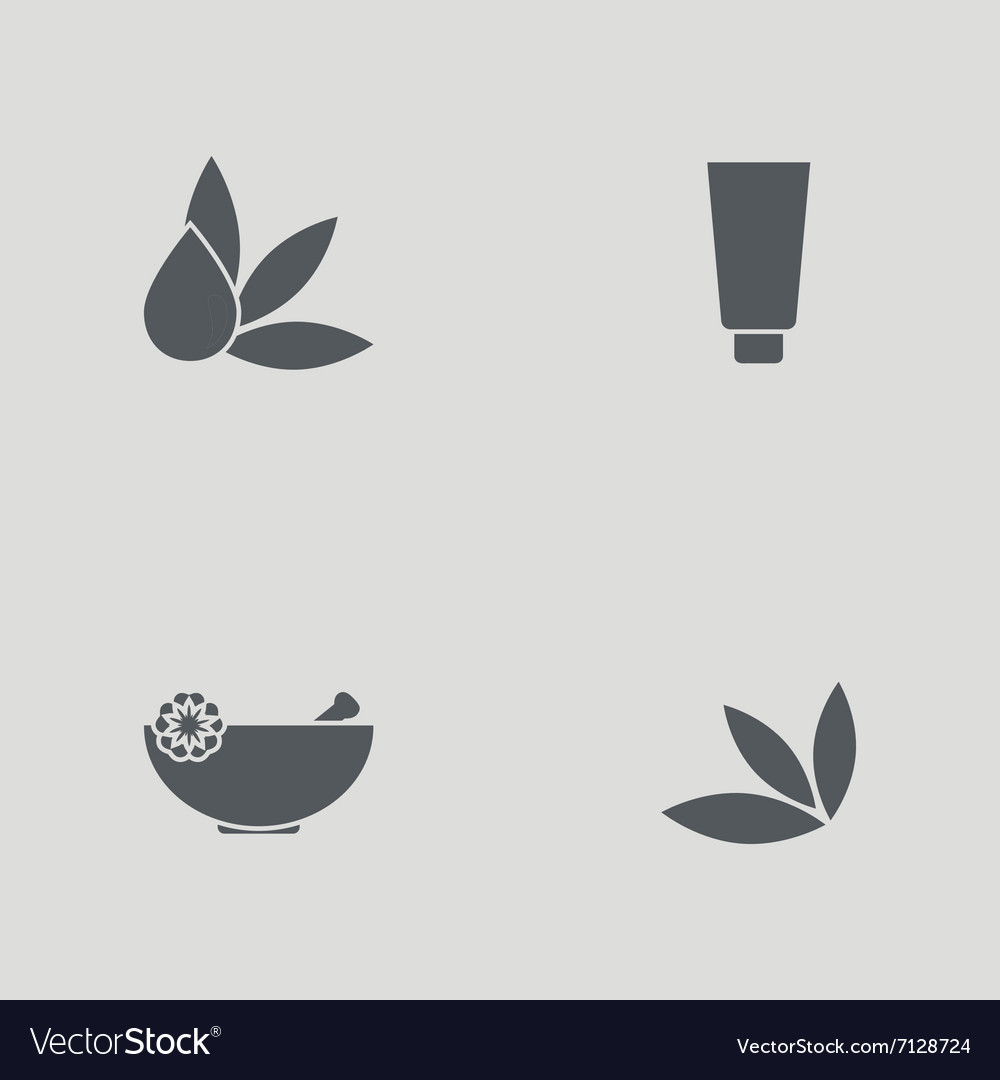Silhouette spa objects