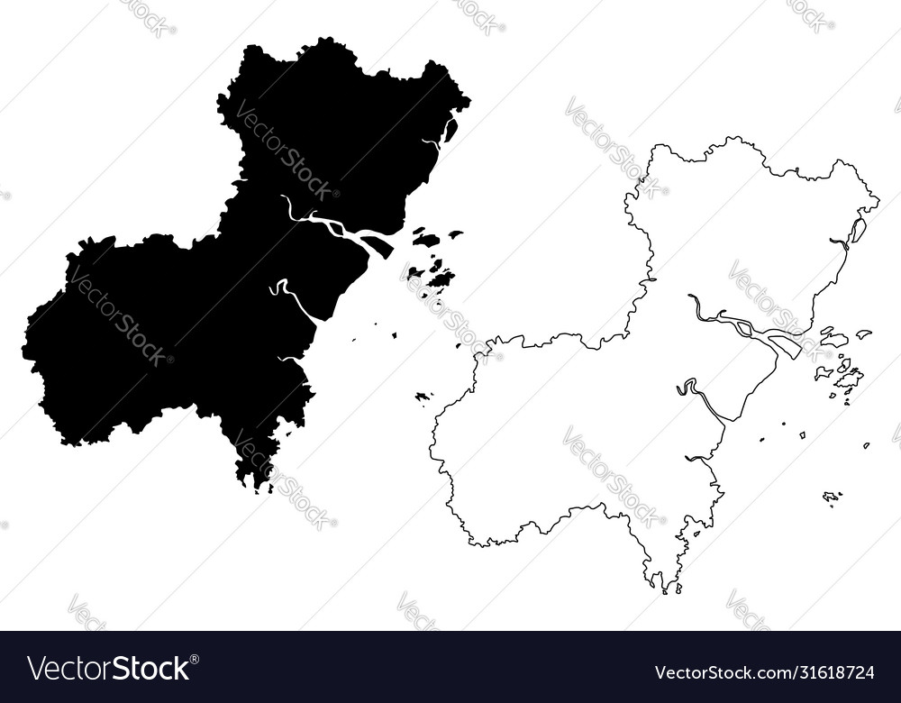Wenzhou city peoples republic china zhejiang vector image Wenzhou city peoples republic china zhejiang