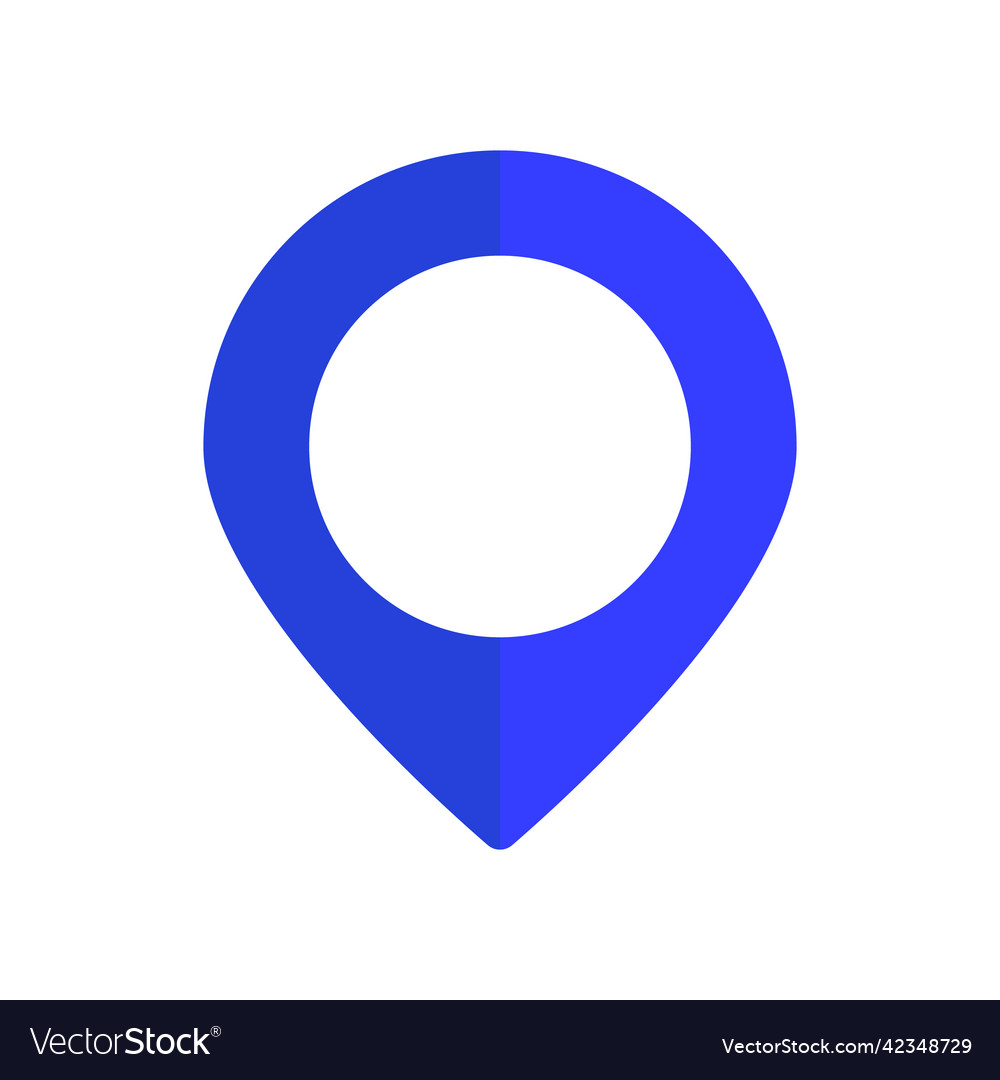 A pin on map that indicates location gps