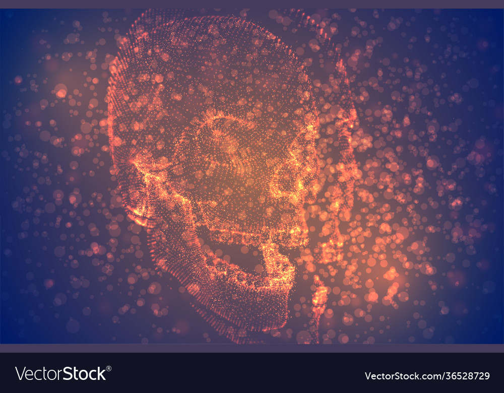Abstract background with particles in form vector image Abstract background with particles in form