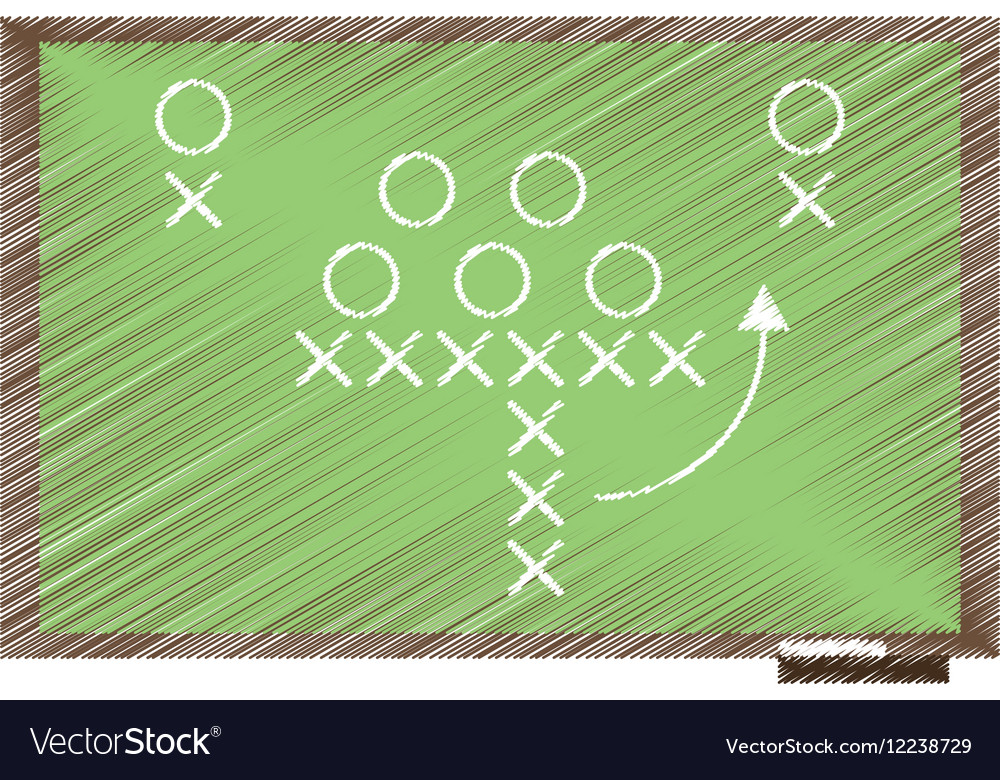 American Football Tactics Chalkboard