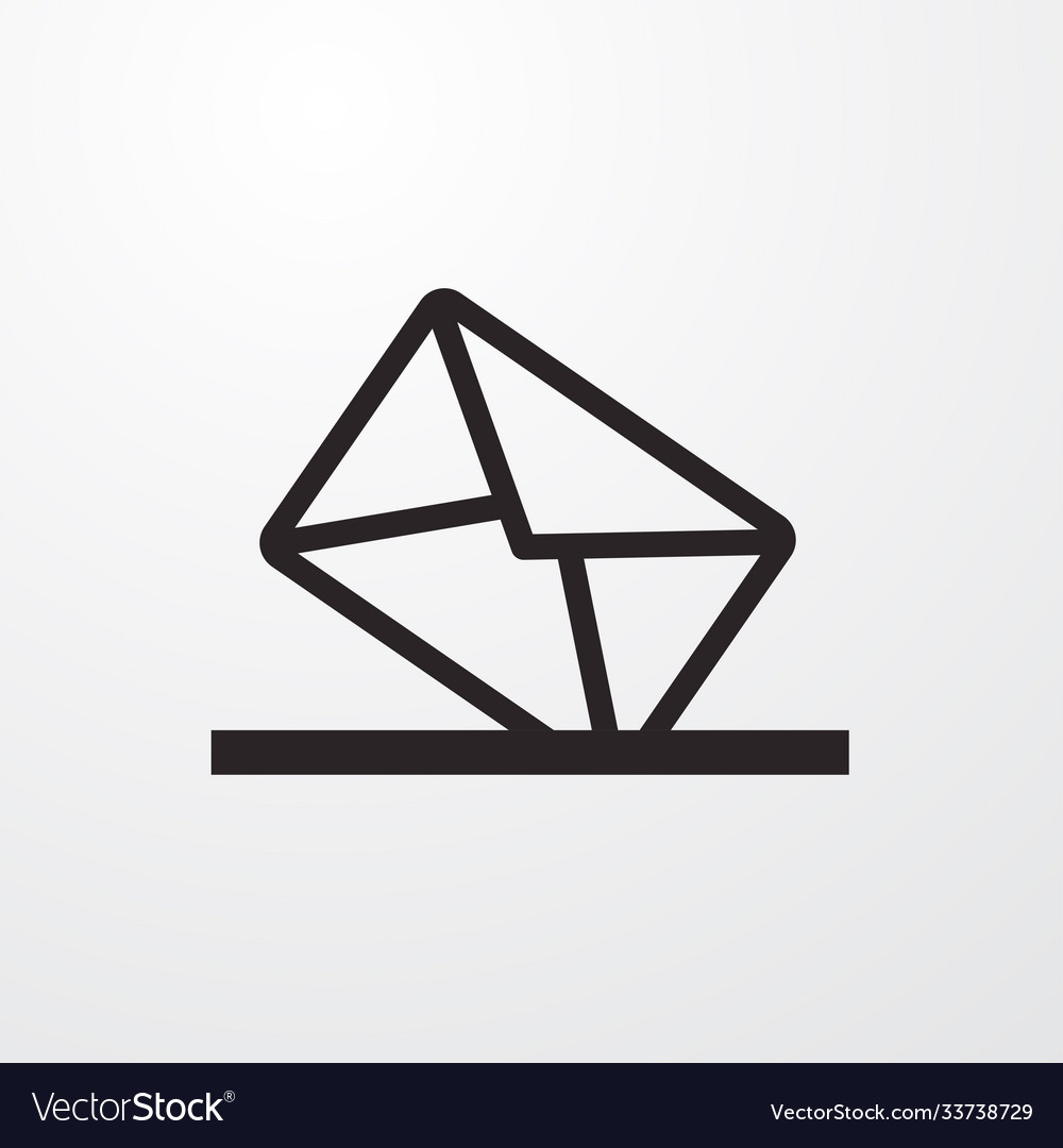 Mail box icon for web and mobile