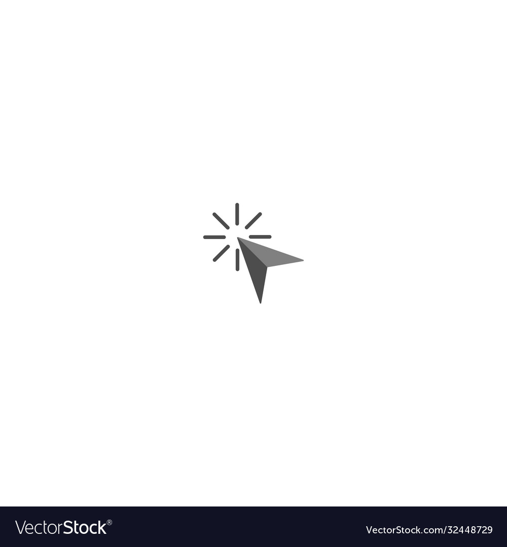 Mouse cursor pointer icon logo vector image Mouse cursor pointer icon logo
