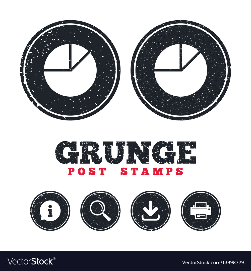 Pie chart graph sign icon diagram button