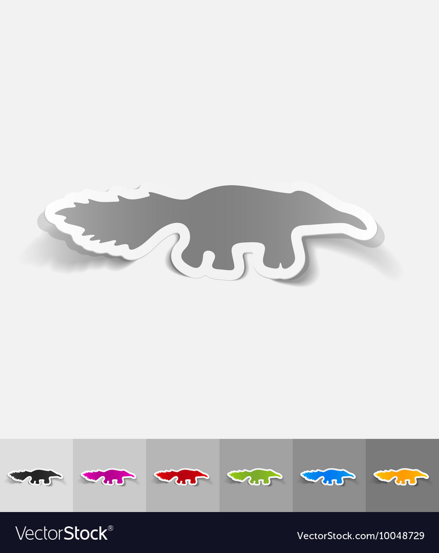 Realistic design element skunk