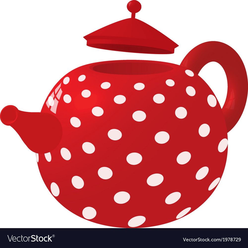 red spotty kettle