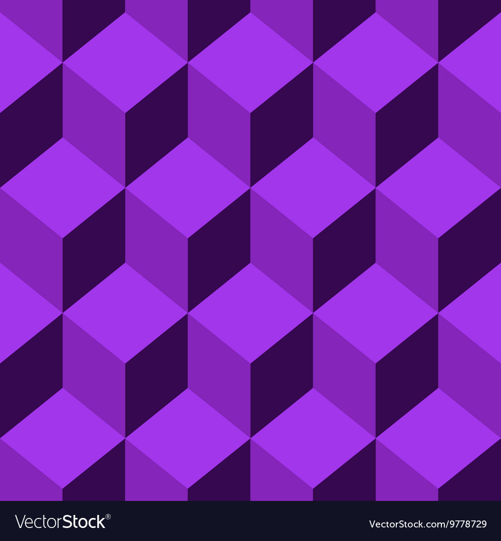 Seamless pattern cube art