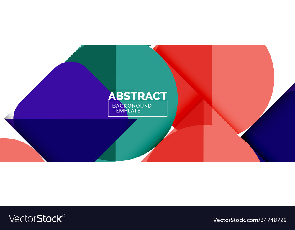 Simple circles and triangles abstract background