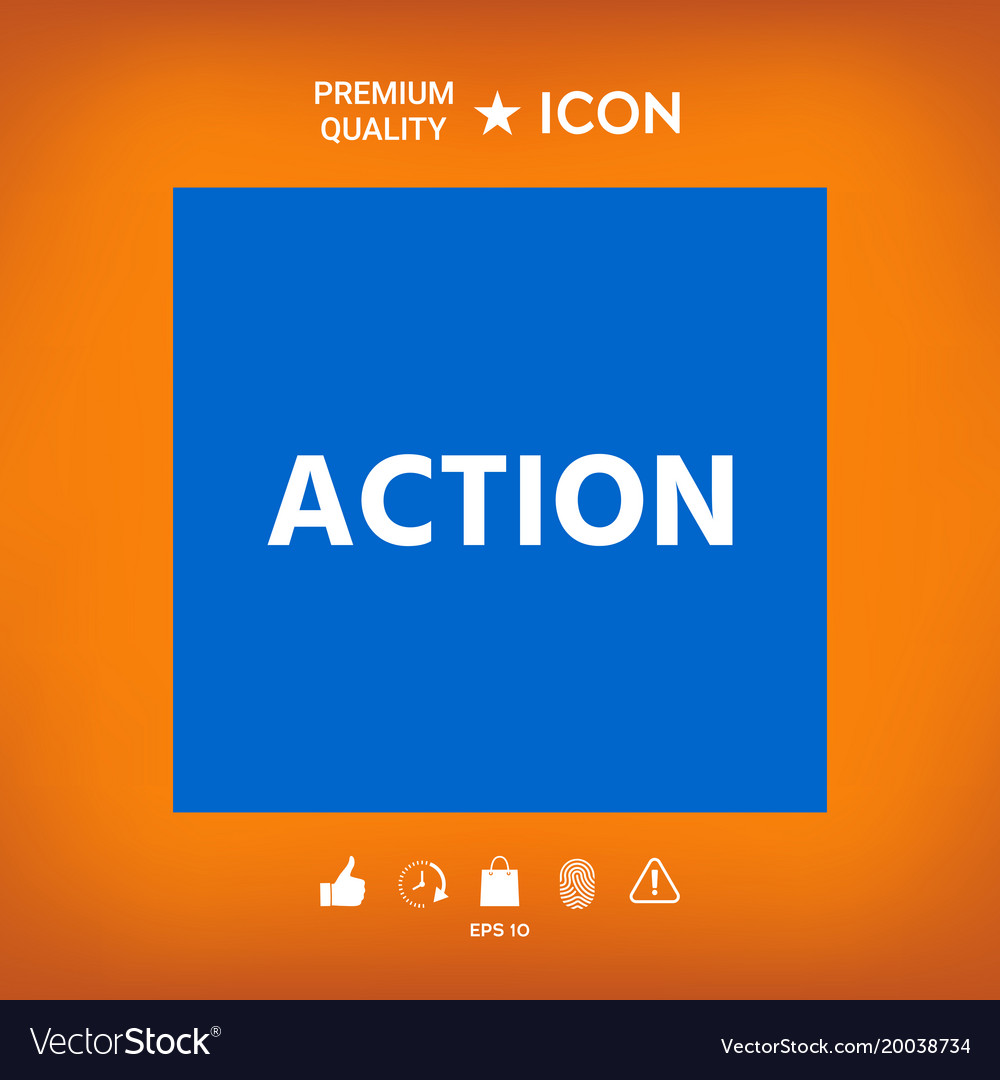 Action button symbol