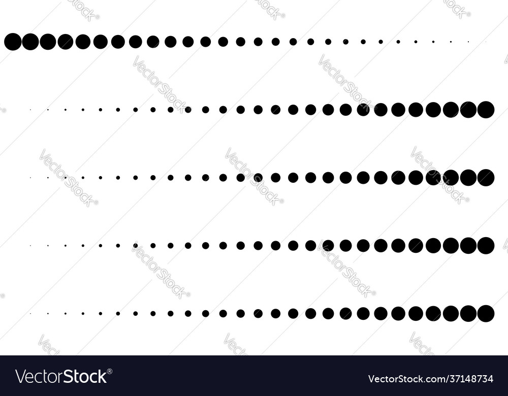 Dot circles dotted lines abstract design element vector image Dot circles dotted lines abstract design element