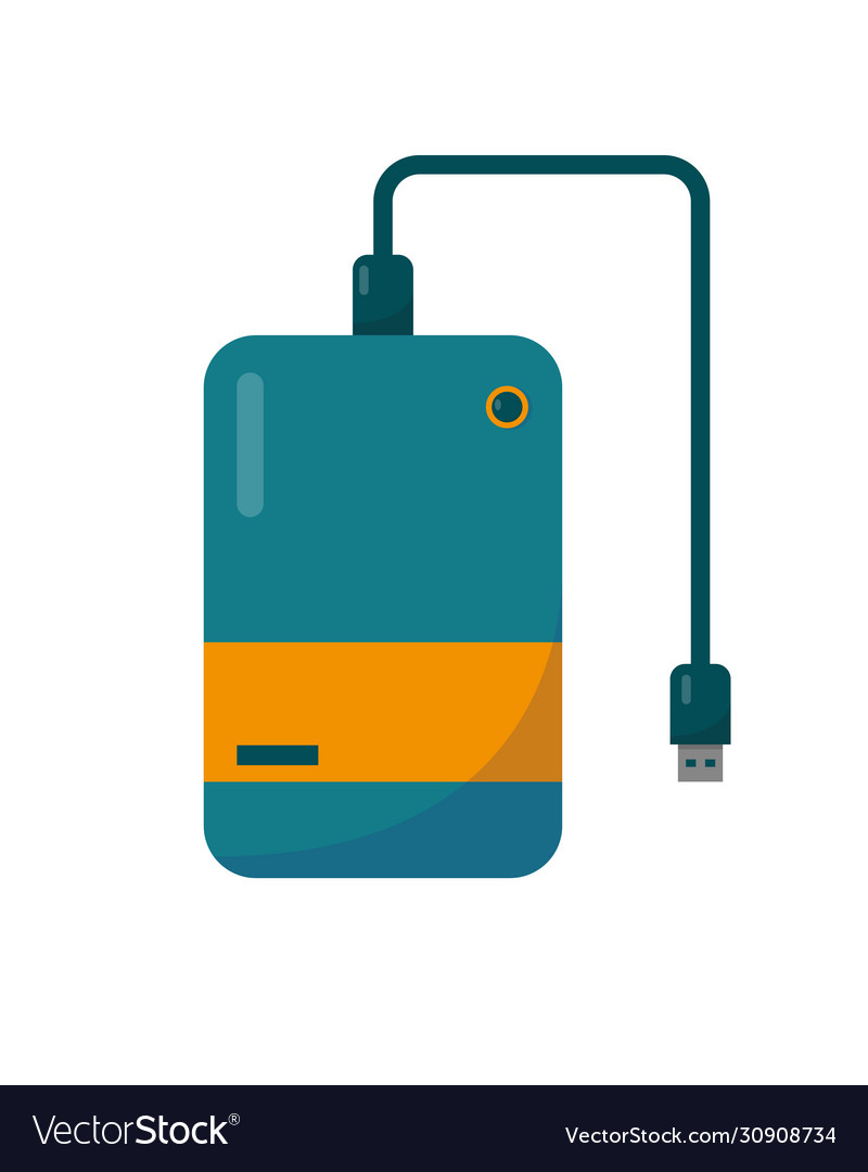 Hard disk for computer or laptop Vector Image Hard disk for computer or laptop