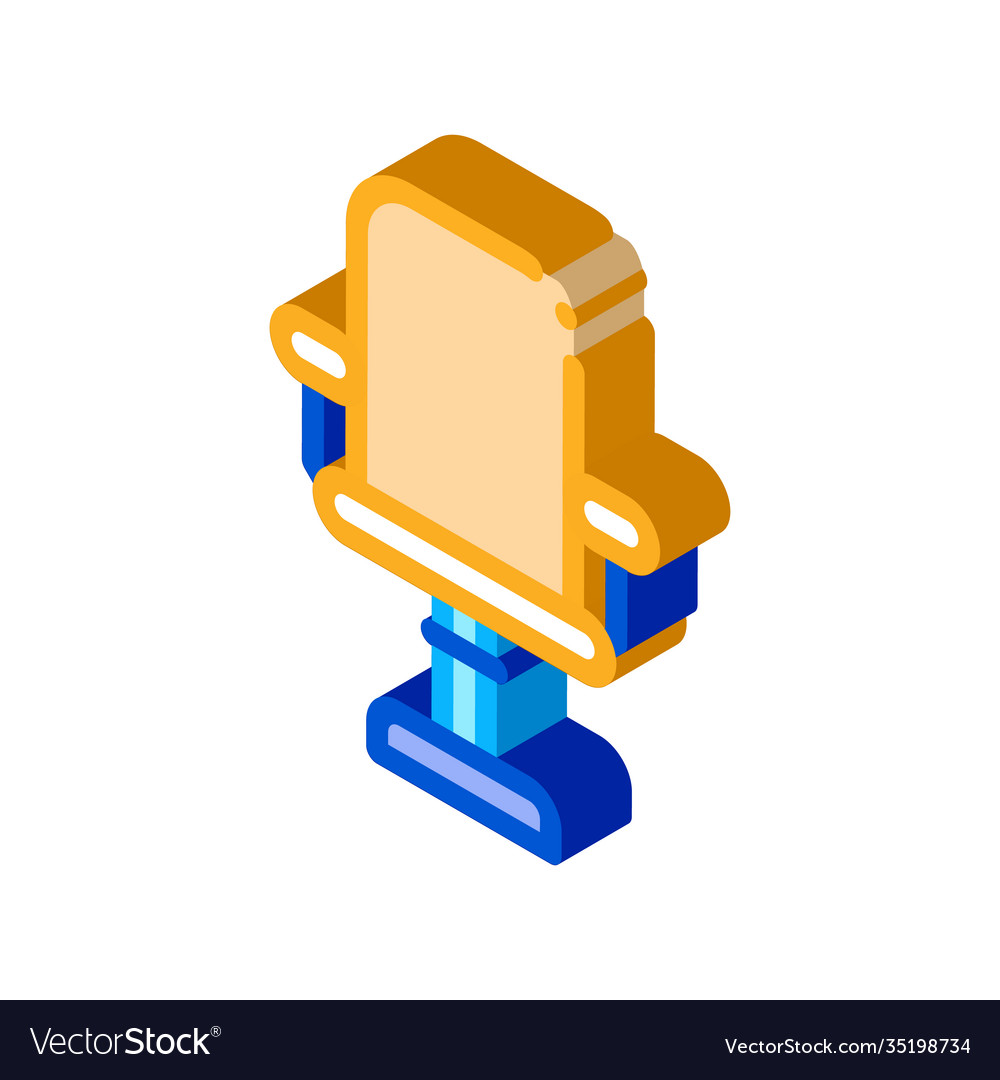 Office chair isometric icon Royalty Free Vector Image