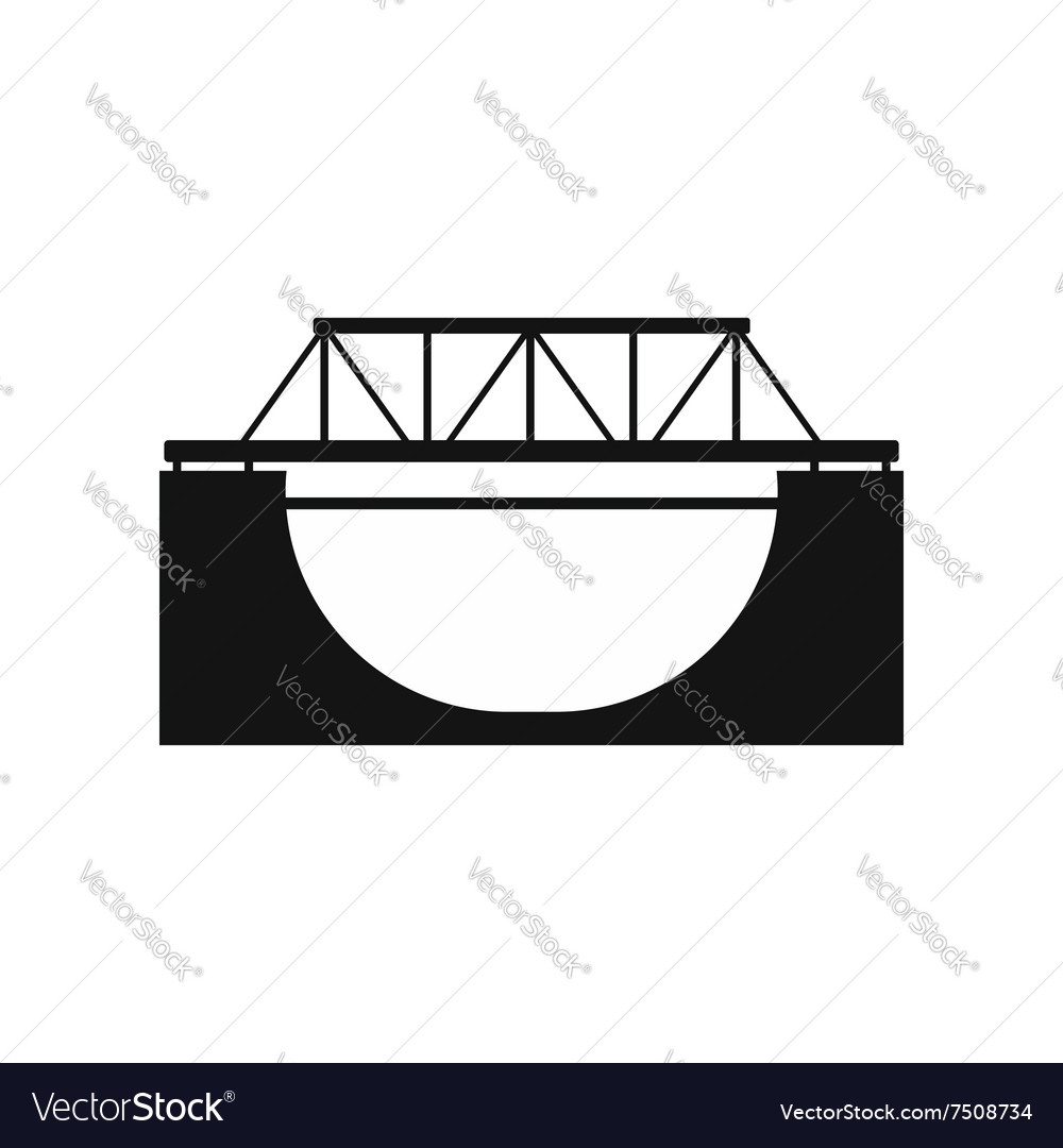 Download Rail bridge icon Royalty Free Vector Image - VectorStock