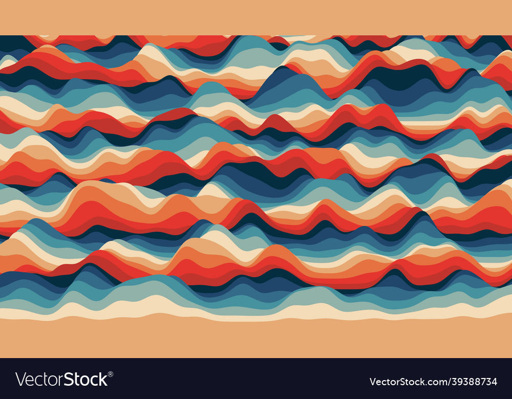 Retro reddish stripes colorful distorted backdrop vector image Retro reddish stripes colorful distorted backdrop