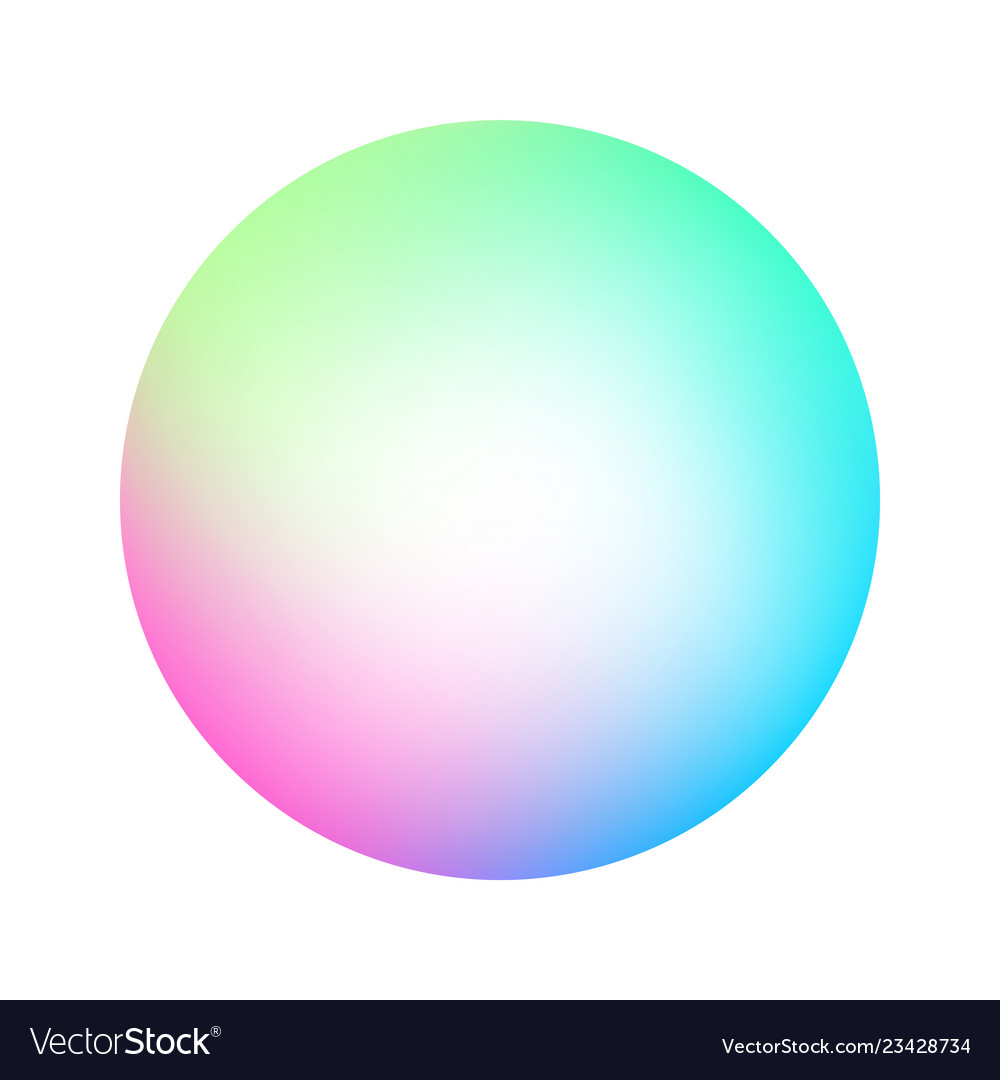 Round soft color gradient