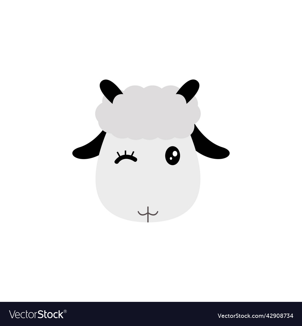 Sheep element design vector image Sheep element design