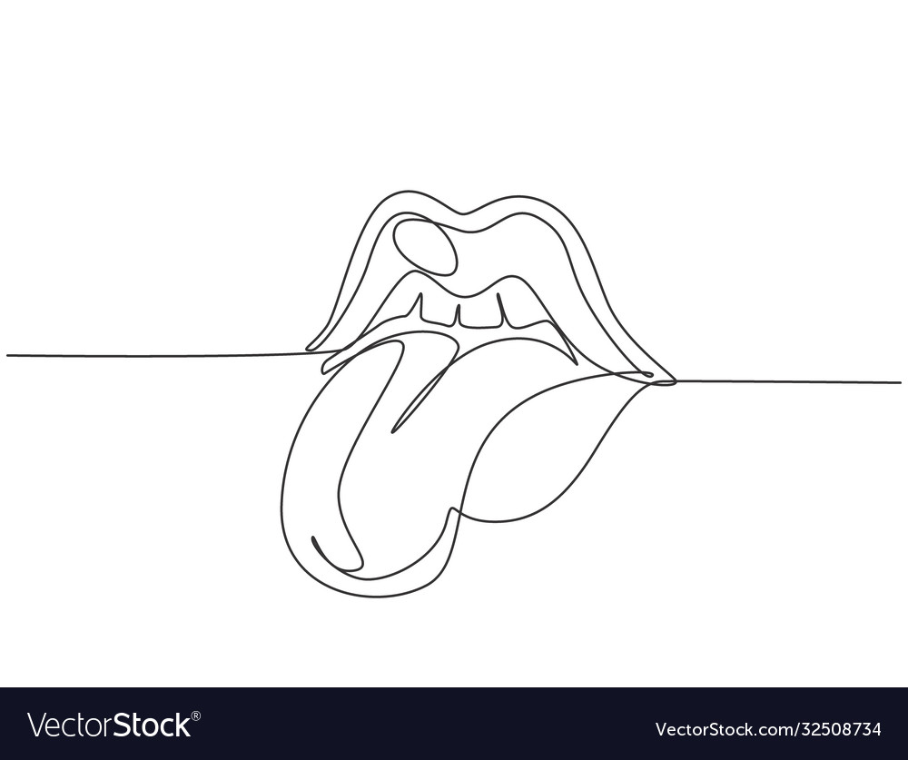 Single continuous line drawing old retro vector image Single continuous line drawing old retro