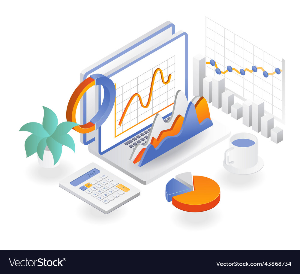 Startup Business Development Analyst Data Vector Image