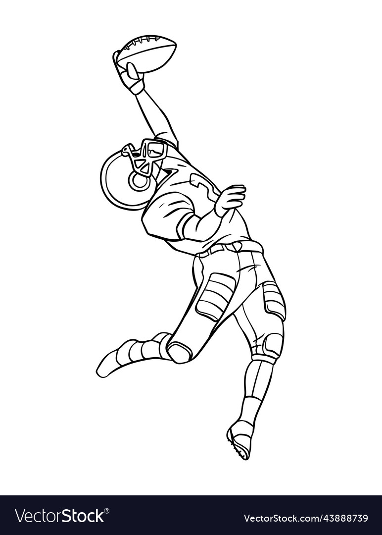 Football Players Coloring Pages