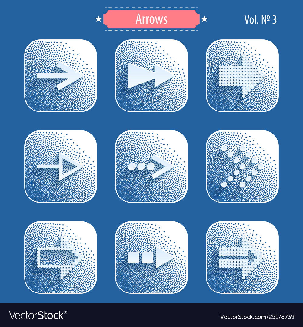 Arrows icons in modern style
