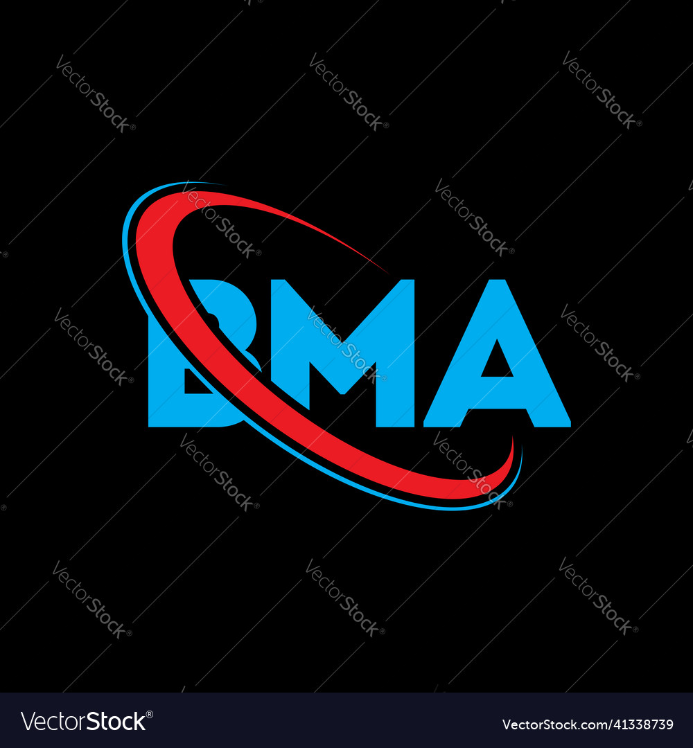 Bma logo letter design Royalty Free Vector Image