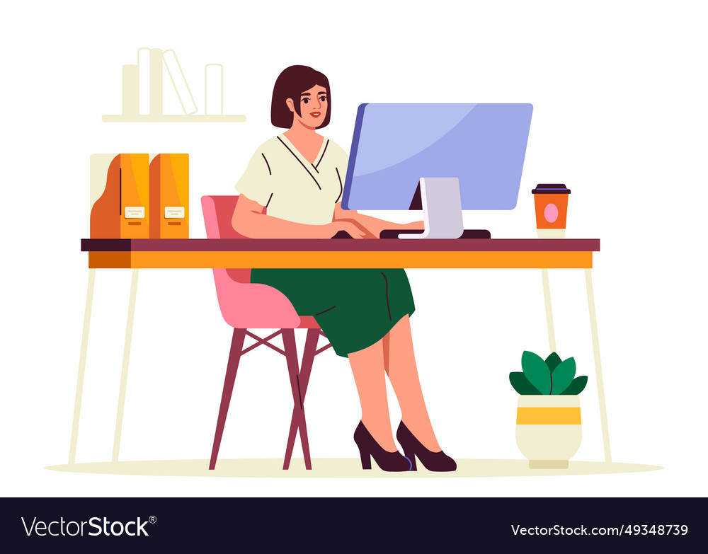 Businesswoman at Desk