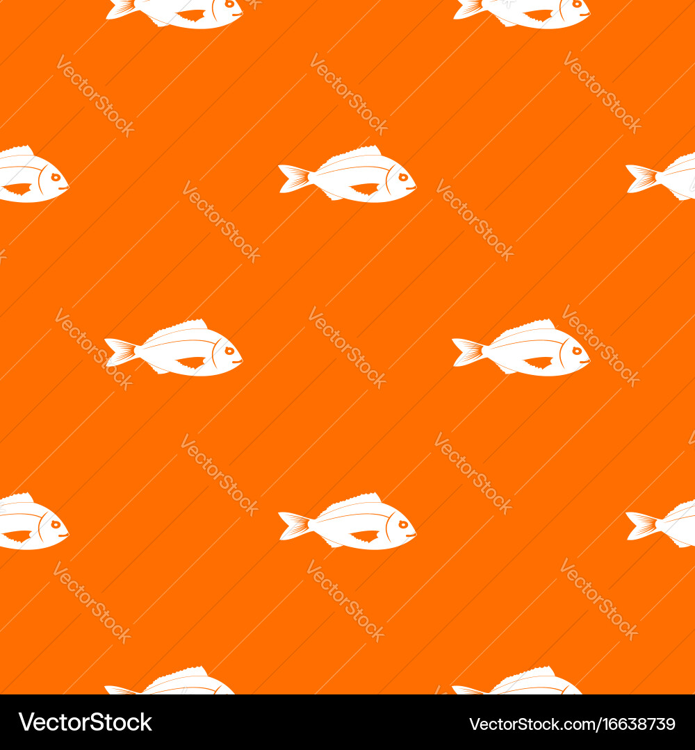 Fish pattern seamless Royalty Free Vector Image