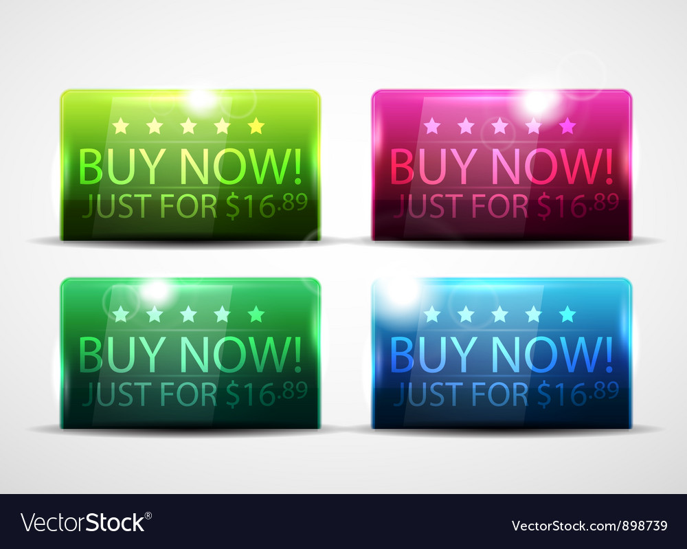 Glossy buy now buttons