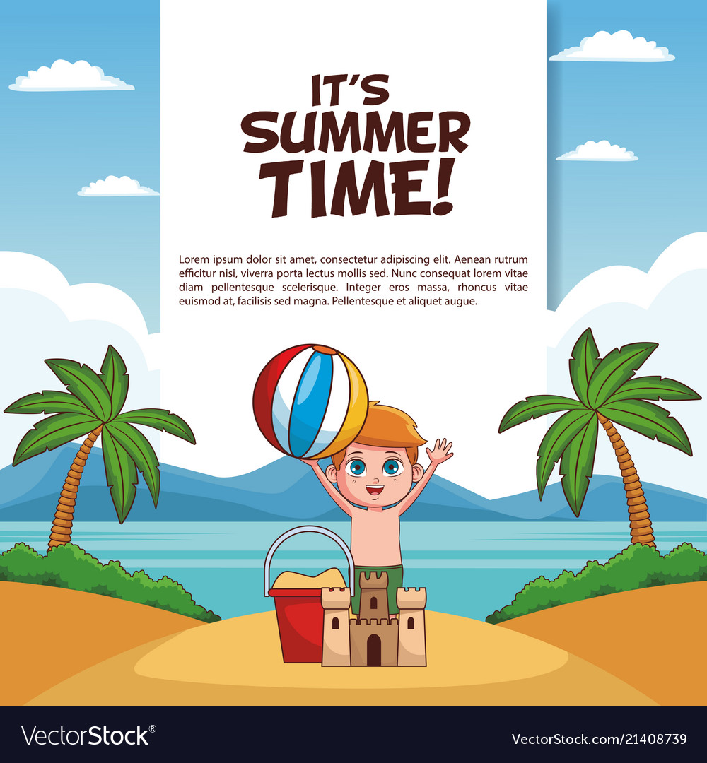 Its summer. Vacation плакат. It is Summer time. Getting ready for a vacation poster.