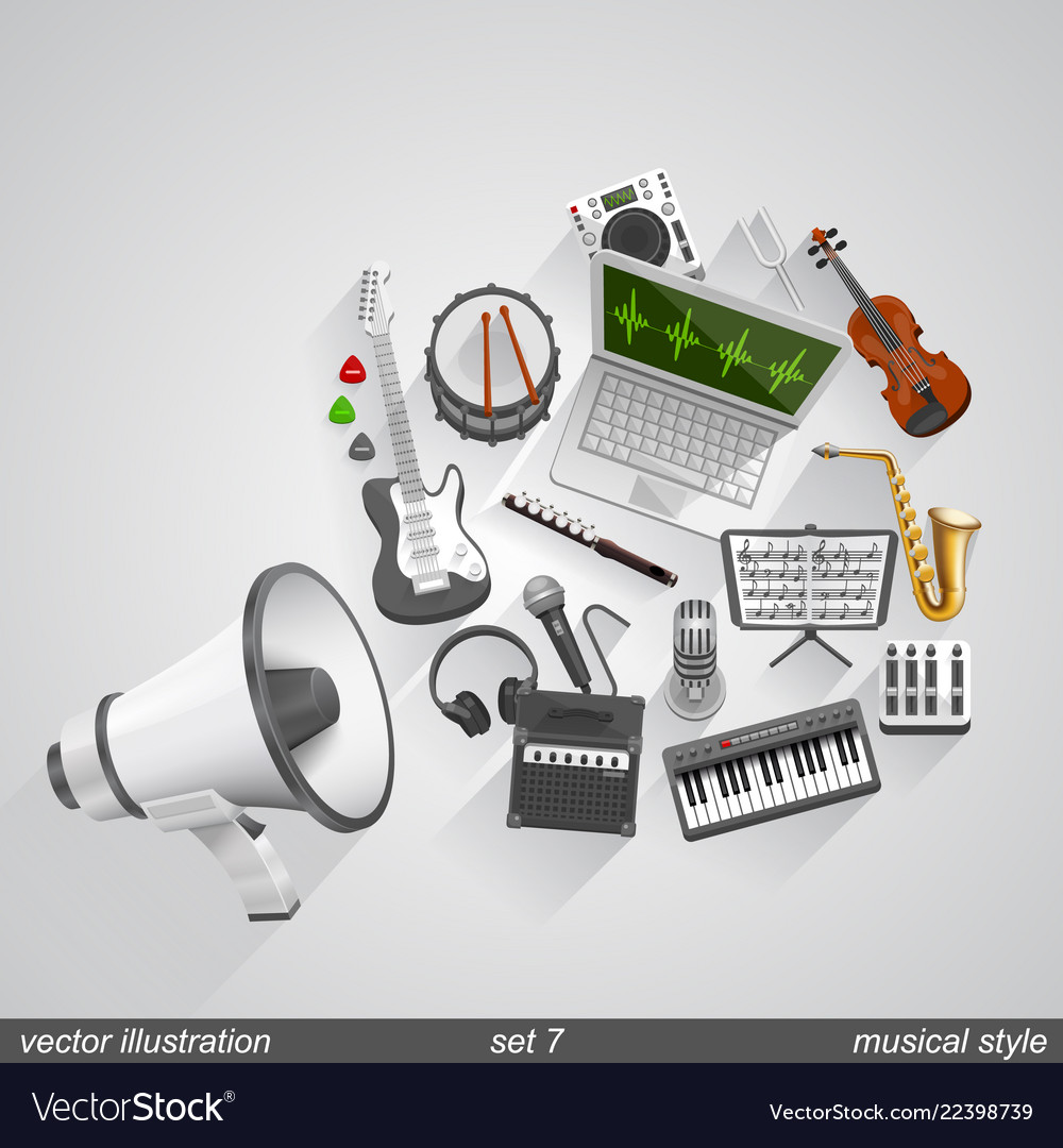 Megaphone musical style set 7