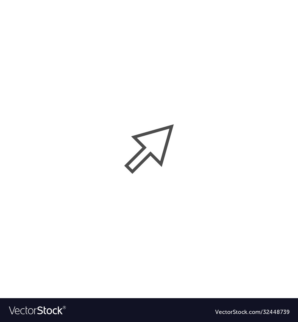 Mouse cursor pointer icon logo vector image Mouse cursor pointer icon logo