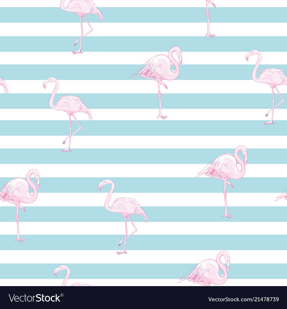 Seamless flamingo pattern Vector Image Seamless flamingo pattern