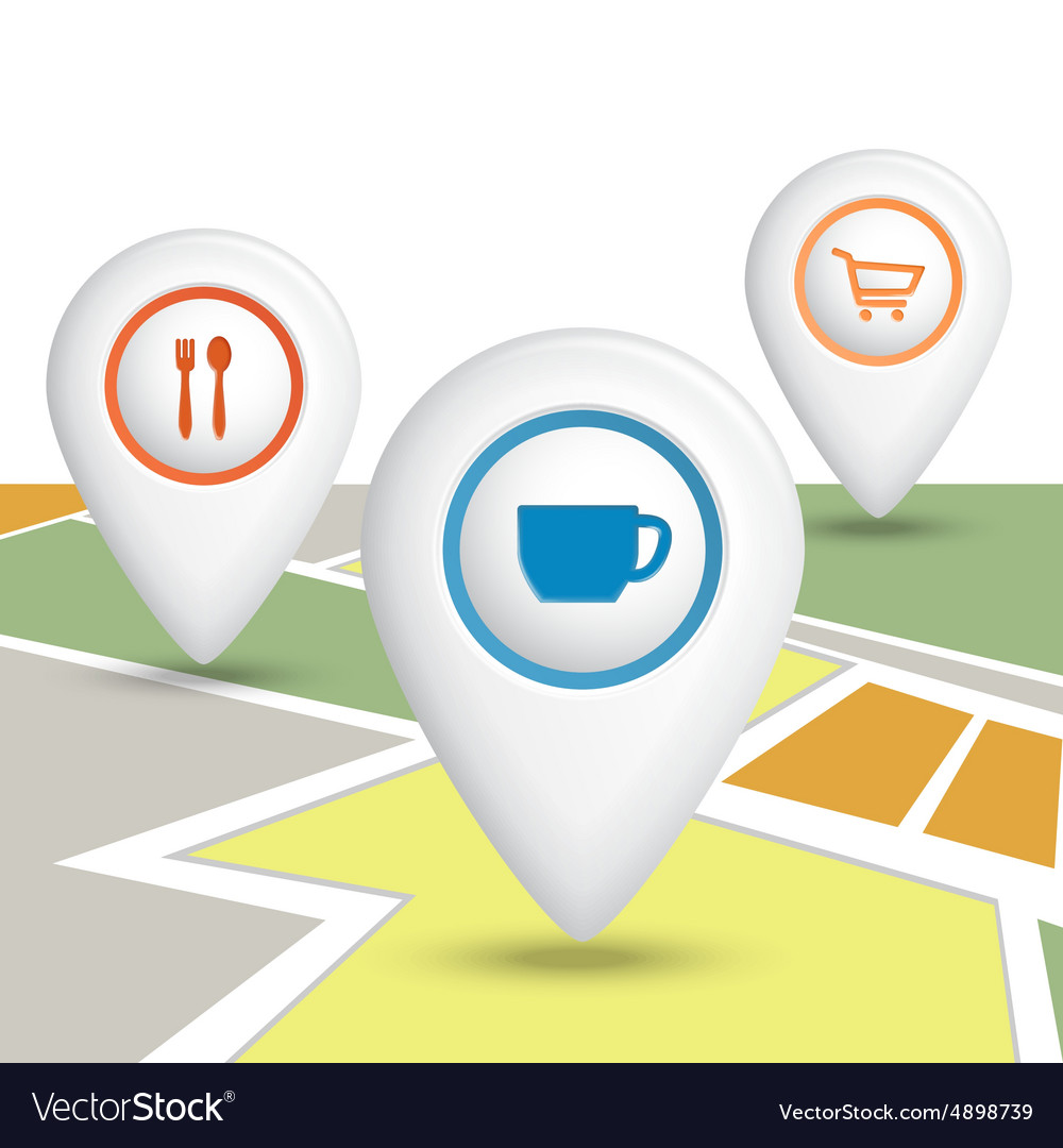 Set map location icons