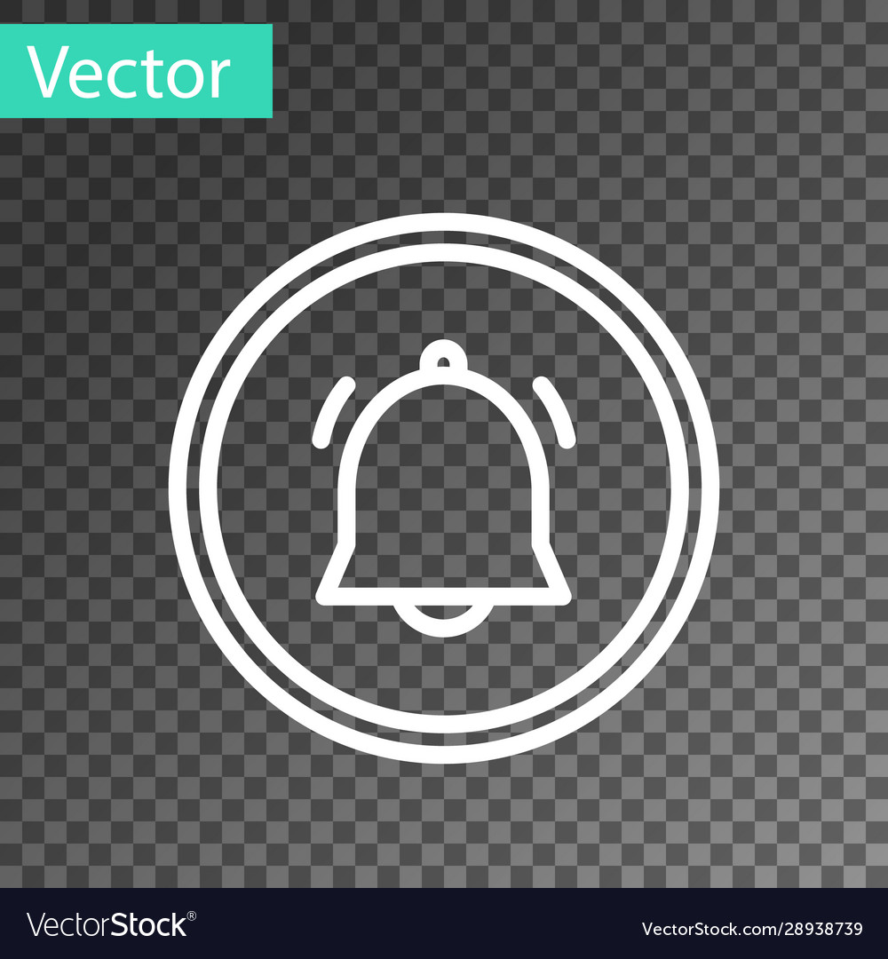 White line circle button and chat notification