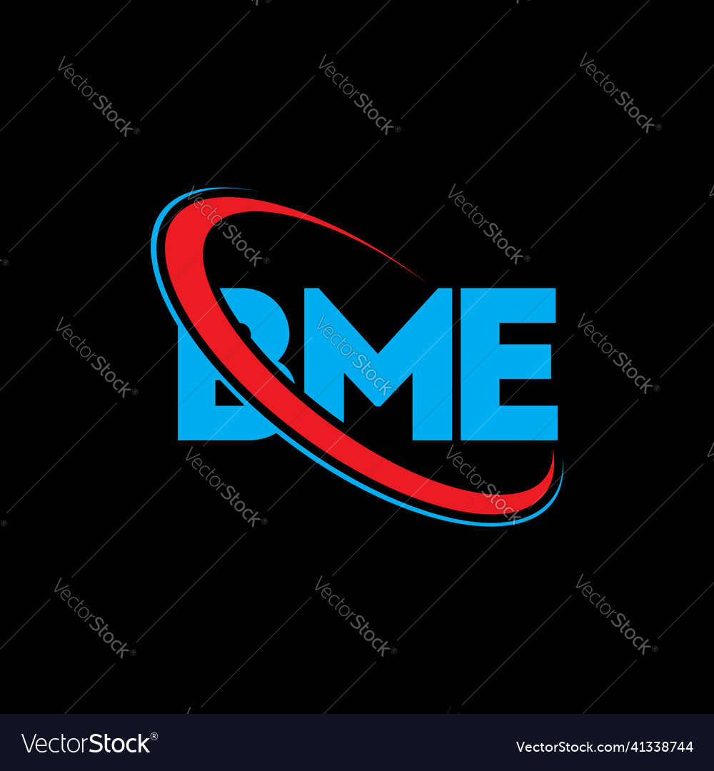 Bme logo letter design Royalty Free Vector Image