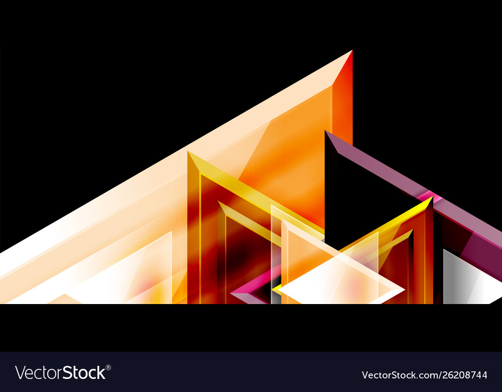 Dynamic triangle composition abstract background