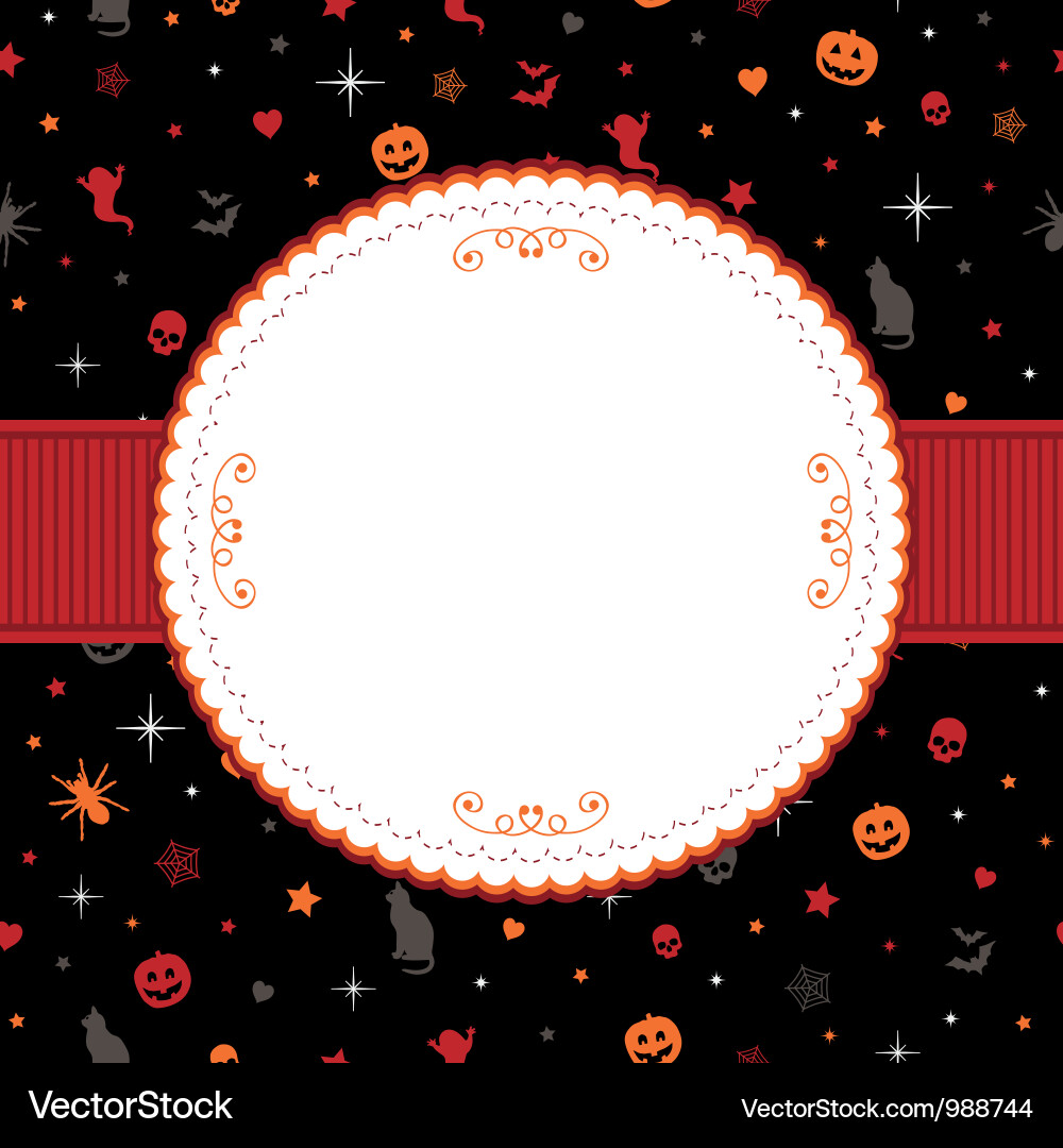 Halloween frame Royalty Free Vector Image - VectorStock