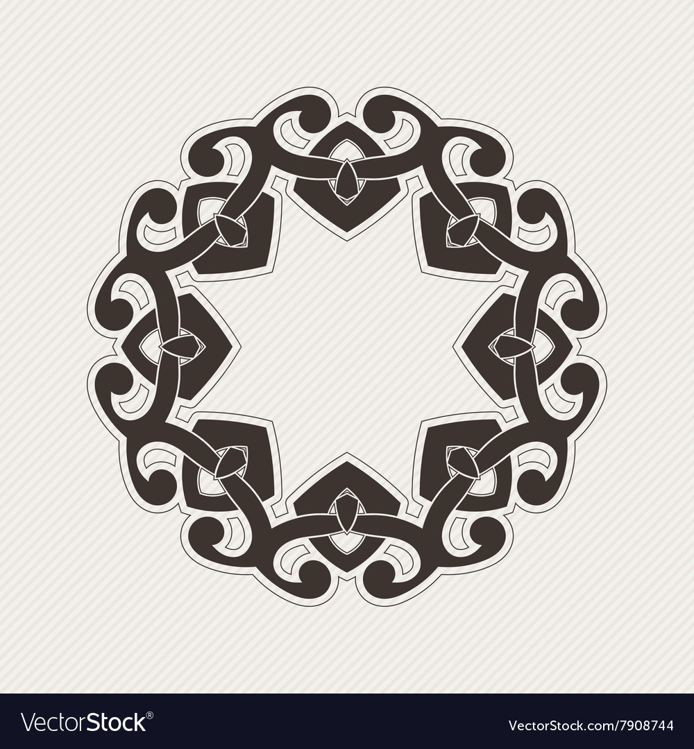 Ornate border gothic lace tattoo celtic