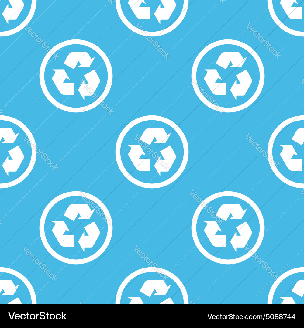 Blue Recycle Sign