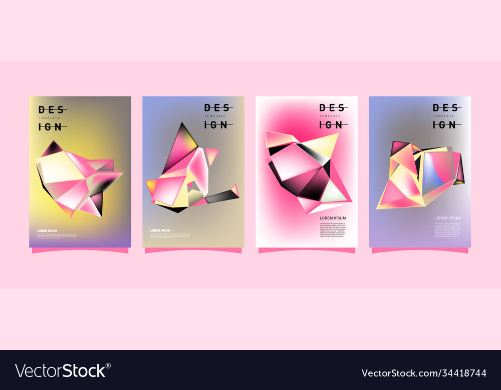 Simple colorful abstract geometric background