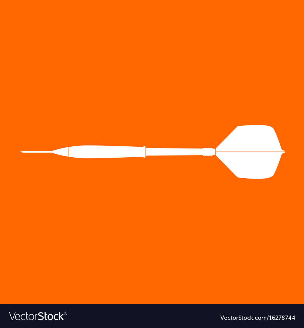 White Dart Arrow Icon