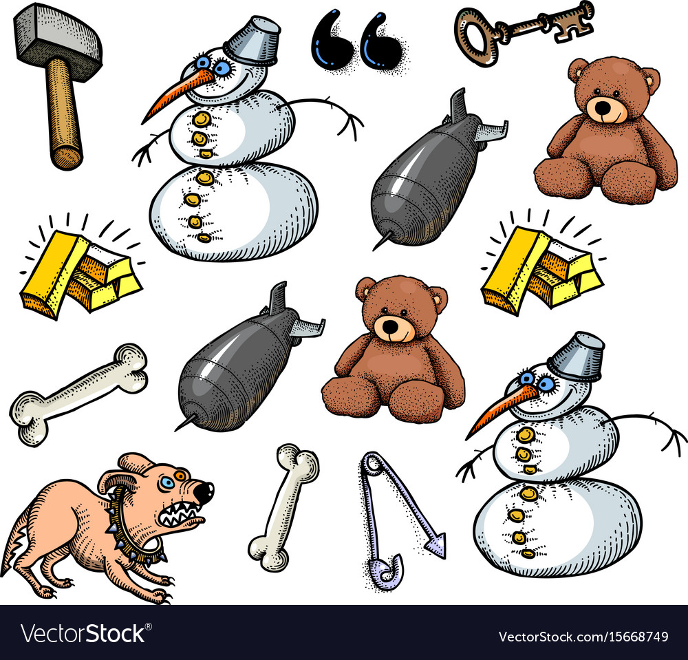 Cartoon characters seamless pattern