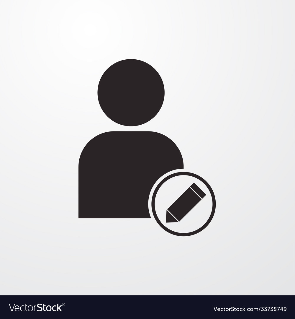 Edit user icon for web and mobile