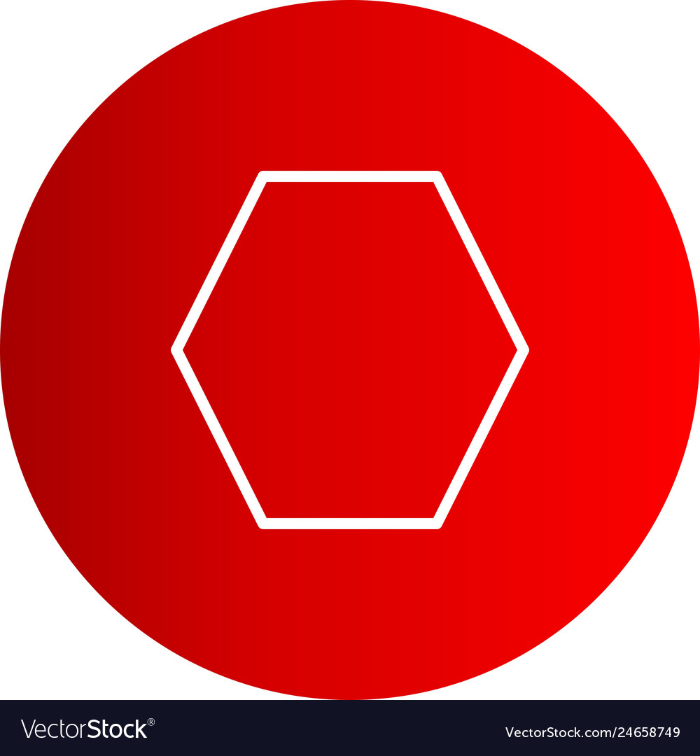 Heptagon geometrische Form Icon