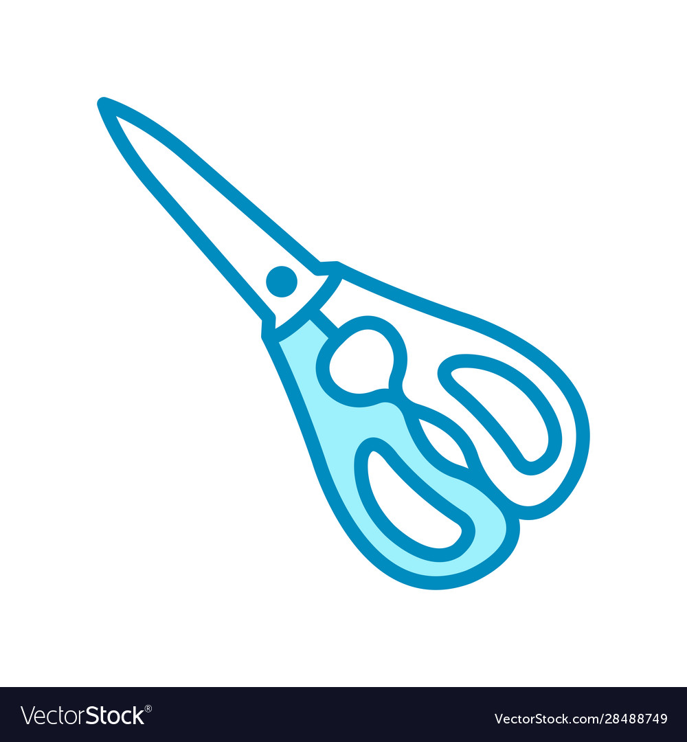 Kitchen shears - scissor icon design template vector image Kitchen shears - scissor icon design template